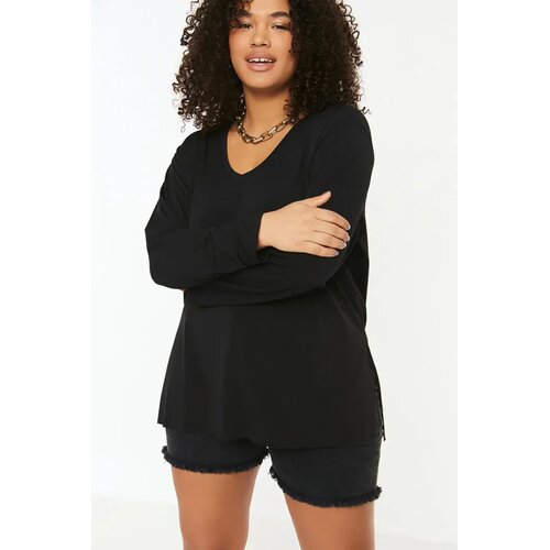Trendyol ženska bluza TBBSS22BZ1080, crna Cene