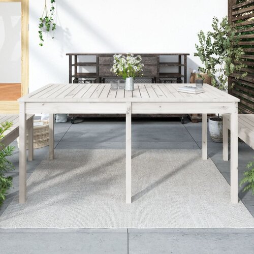 vidaXL Vrtni stol bijeli 159 5 x 82 5 x 76 cm od masivne borovine Cijene