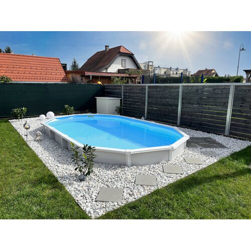 CF GROUP Folija za bazen Ovalna 730 x 360 x 145 cm - plava - Debljina 0,8 mm / bez obruba (na preklop) Cijene