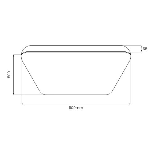  LED plafonsko svetlo NEMO LED/36W/230V 50x50 cm crno Slike