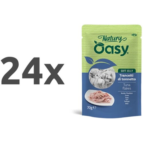 Oasy Cat Natury Adult fileji v želeju, vrečka - tuna - 70 g 24 x 70 g Cene