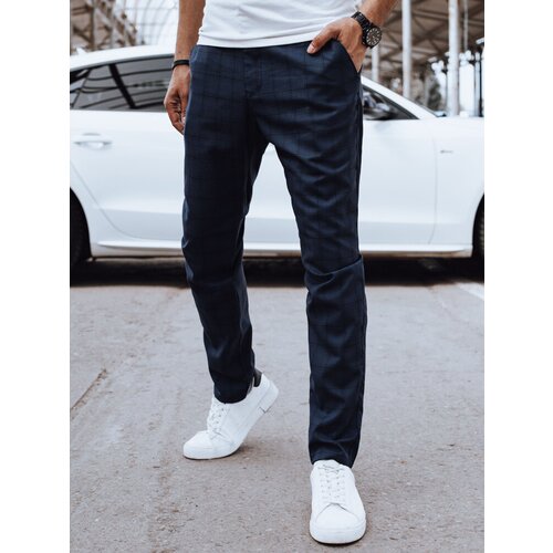 DStreet Spodnie męskie casual ciemnogranatowe Slike