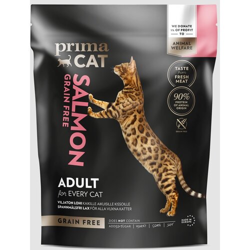 Prima hrana za mačke Grain free Adult - Salmon 400g Slike