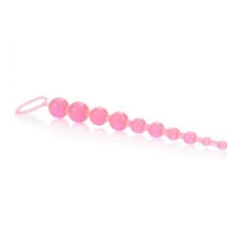  Jelly Anal 10 Beads Analne kuglice, 29cm, Roze Slike