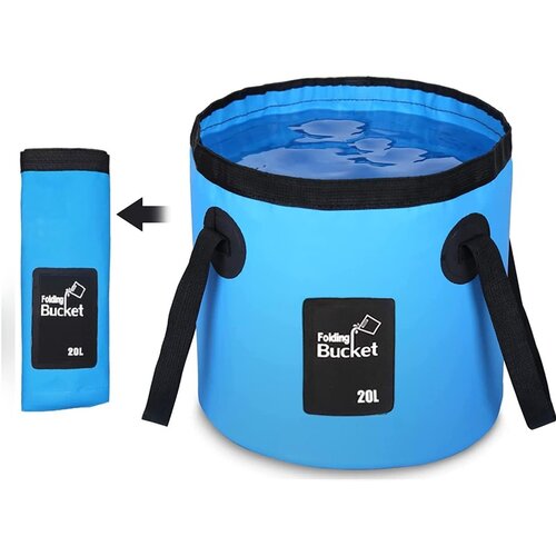 Home &amp;amp; Marker Zložljivo vedro 20L, prenosno, kompaktno (5 cm), večnamensko za kampiranje | AQUAFOLD, (5000305330) Slike