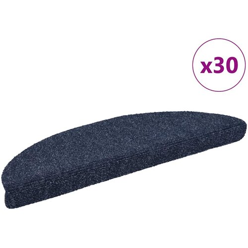  Prostirke za stepenice samoljepljive 30 kom 56x17x3 cm plave poluokrugle Cene