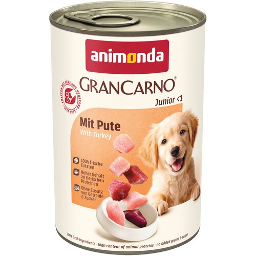  Ekonomično pakiranje animonda GranCarno Original 12 x 400 g - Junior: s puretinom Cene