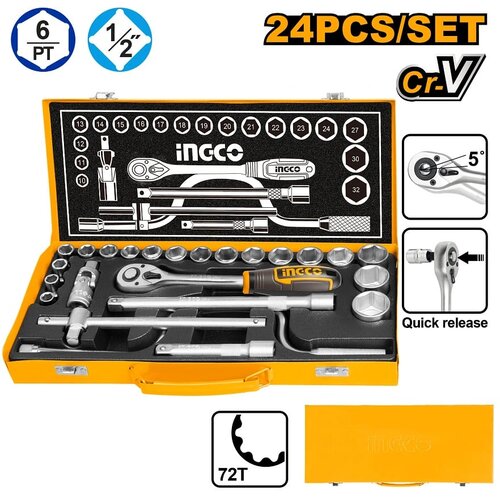  Set gedora 24/1 HKTS0243 1/2&amp;rdquo; SUPER INGCO Slike