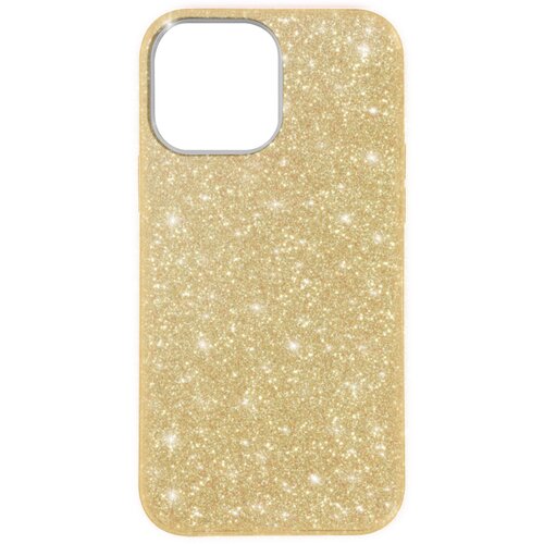 AVIZAR Silikonski gel ovitek z ble&amp;scaron;cicami za iPhone 13 Pro - zlat, (20718244) Slike