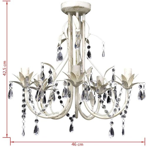  Elegantan luster s kristalima i 5 žarulje Slike
