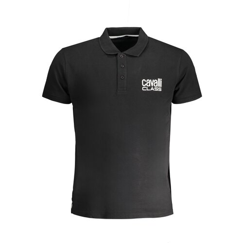 Cavalli Class MEN&#39;S SHORT SLEEVED POLO SHIRT BLACK Cene