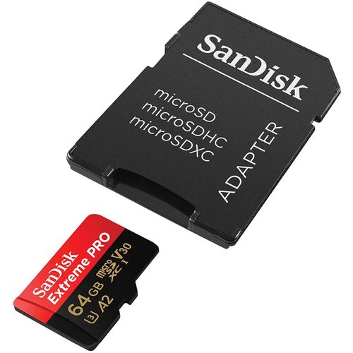 Sandisk Mem.Kartica SDXC Extreme Pro micro 64GB 200MB/s A2 UHS-I U3 V30+adapter Cene