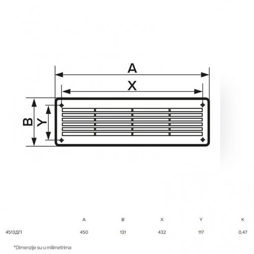 Bb Link era zaluzina 4513DP bela (450x131 mm) Cene