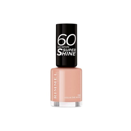 Rimmel London lak za nohte - 60 Seconds Super Shine Nail Polish - 708 Kiss In The Nude Cene