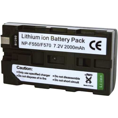 Conrad energy Akumulator za kamero nadomestek za originalni akumulator NP-F530\, NP-F550\, NP-F570 7.2 V 2000 mAh, (20414588) Cene