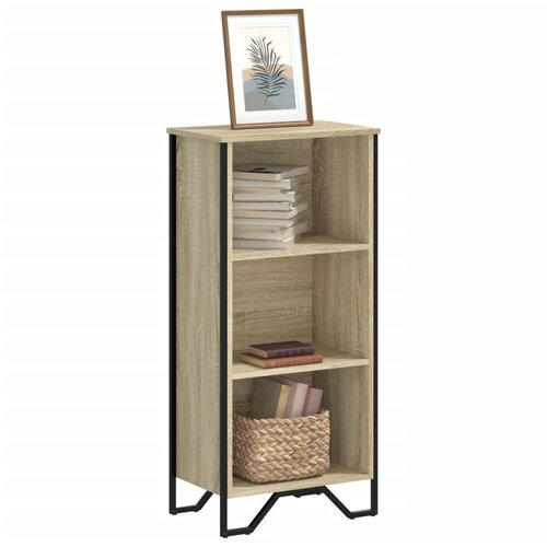 VidaXL Knjižna omara sonoma hrast 50x31x106 cm inženirski les Slike