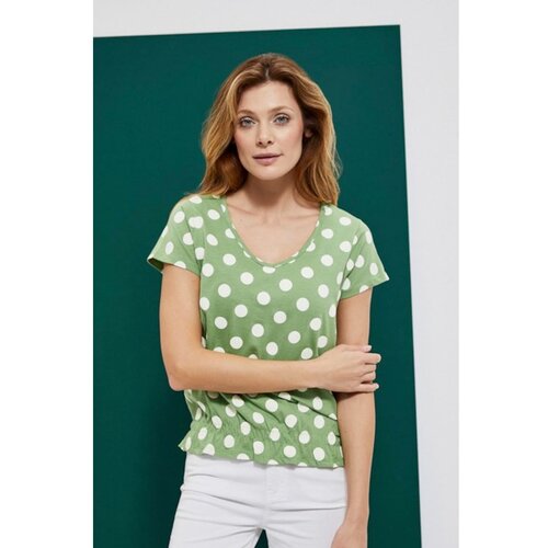 Moodo Polka dot blouse with a V-neckline Cene