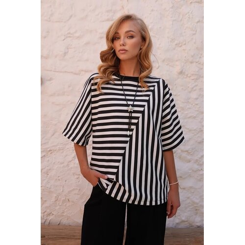 Trend Alacati Stili Ženska bluza Alc-X14539, Crno-bela Cene