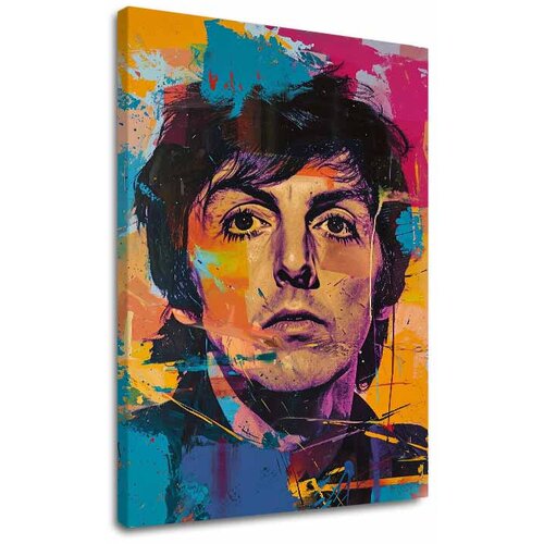  Image PAUL MCCARTNEY - Beatles genius | 100% originalna akrilna boja Cene