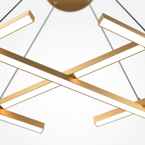 MAYTONI MOD244PL-L50BSK - LED luster na sajli HALO LED/40W/230V, zlatna Slike