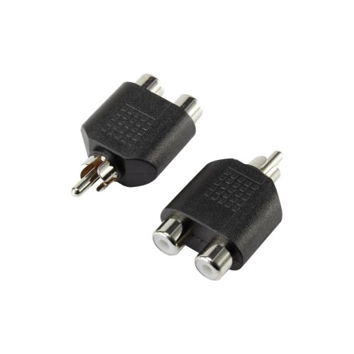 SpeaKa Professional Cinch Audio Y-adapter [1x Muški cinch konektor - 2x Ženski cinch konektor] Crna Cijene