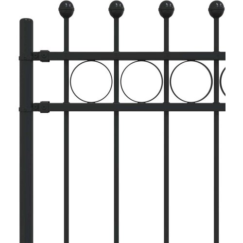  Ograda u obliku prstena Crna 200 x 200 cm Slike