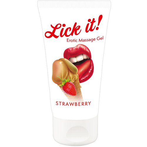  Gel za masažu sa ukusom jagode Lick it Strawberry Cene