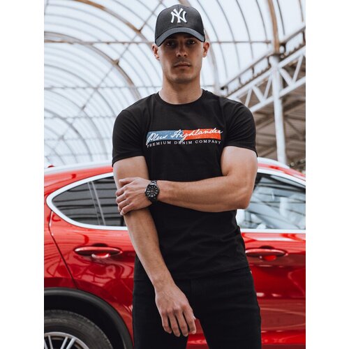 DStreet Men's Black T-Shirt Cene