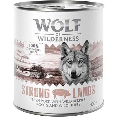 Wolf of Wilderness 6 x 800 g - NOVO Strong Lands - svinjetina Cijene