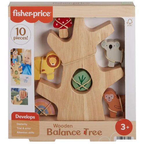 Mattel Fisher Price: Wood drvena ravnotežna &amp;scaron;umica - Slike