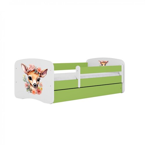 HAPPYKIDS Dječji krevet Dreamy Bambi 160x80 sa madracem bez ladice Zelena Cene