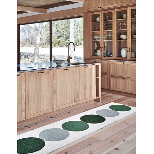 Pappelina zelena/kremno bela notranja in zunanja preproga 70x140 cm otto herb &amp;ndash; Slike