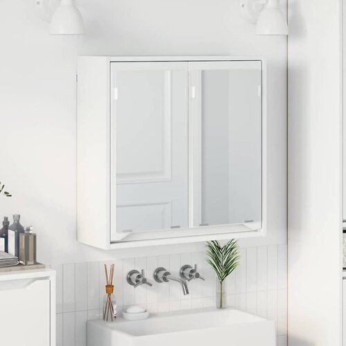 vidaXL Kopalni&scaron;ka ogledalna omara Visok sijaj bela 60 x 20 x 60 cm Cene