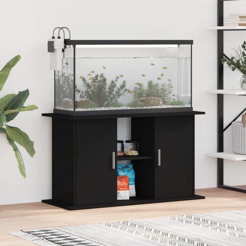 vidaXL Stojalo za akvarij črno 101x41x58 cm inženirski les Cene