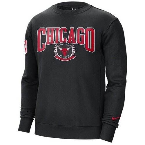 Nike Puloverji Nba Chicago Bulls Fleece Courtside Črna Cene