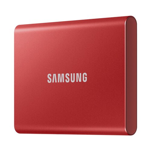 Samsung Portable T7 1TB crveni eksterni SSD MU-PC1T0R Slike