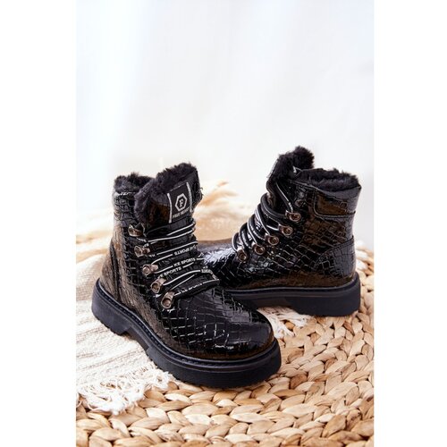 Kesi Children&amp;#039;s fleece-lined boots Black Doreen Slike