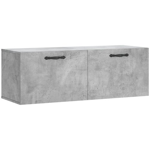 Maison Chic Stenska omarica - Zidna omarica betonsko siva 100x36,5x35 cm inženirski les iu459, (22062801) Slike