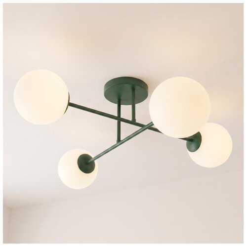  Plafonski luster ROMA 4xE14/10W/230V zelene boje Slike
