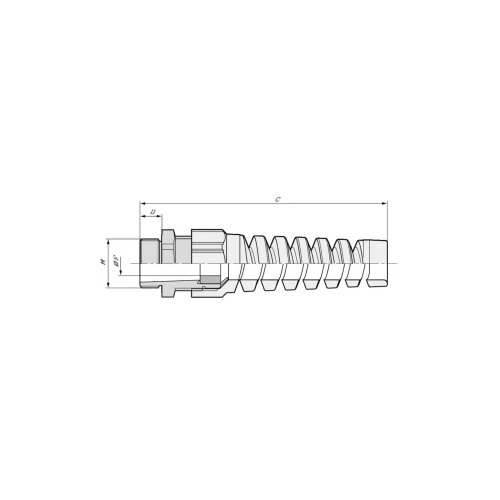 LAPP Kabelska uvodnica sa za&amp;scaron;titom od savijanja M16 poliamid crne boje (RAL 9005) Kabel SKINTOP BS ISO M 16X1,5 RAL 9005 BK 100 Slike