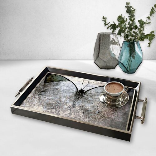 Aberto Design Poslužavnik TPG9945 50 x 29 x 3.5 cm, Šareni Cene