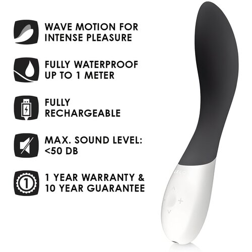Lelo Vibrator Mona Wave, črn Slike