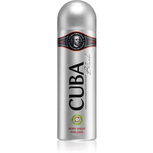 Cuba Black dezodorans u spreju za muškarce 200 ml