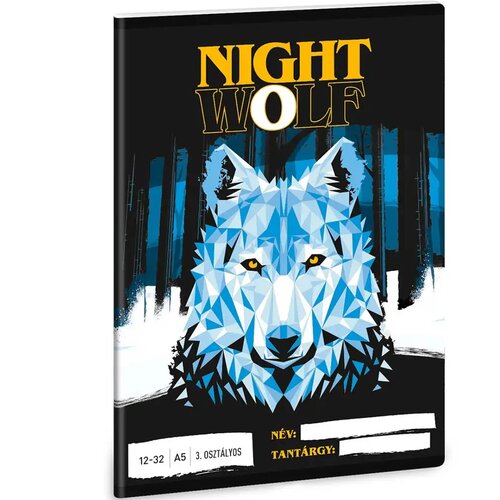 Ars Una Črtasti zvezek za 3. razred : Nightwolf - Nočni volk 32 listov A5 Cene