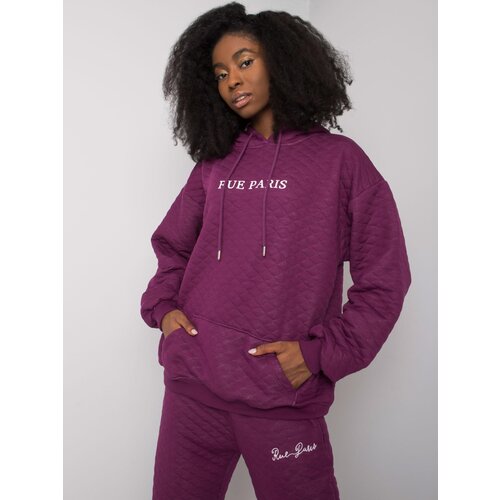 RUE PARIS Sweatshirt-RV-BL-7452.16-dark purple Cene