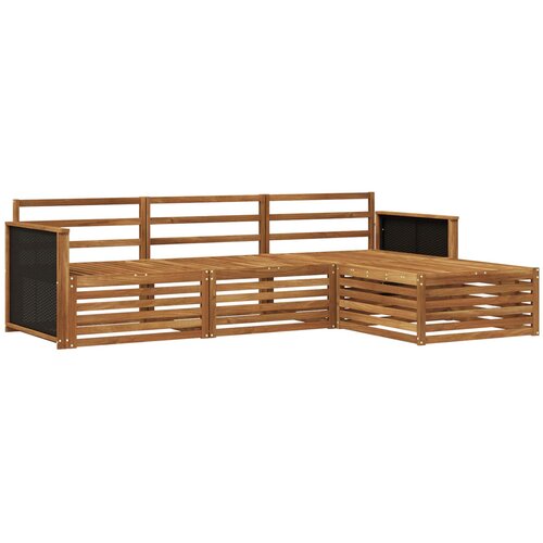 vidaXL Zunanja garnitura za sedenje 4 pcs Naravna Masiven les akacije, (5000270330) Cene