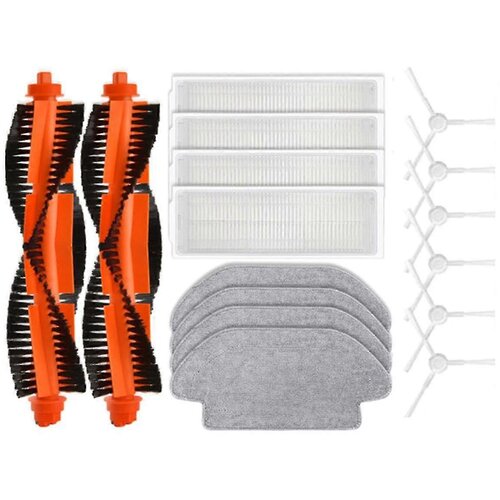 INORCO 16Pcs zdruljiv Xiaomi robotski sesalnik S10 Xiaomi robotski sesalnik S12 B106GL nadomestni deli Glavna stranska krtaa Hepa Filter Mop Cloth + m, (22017151) Cene