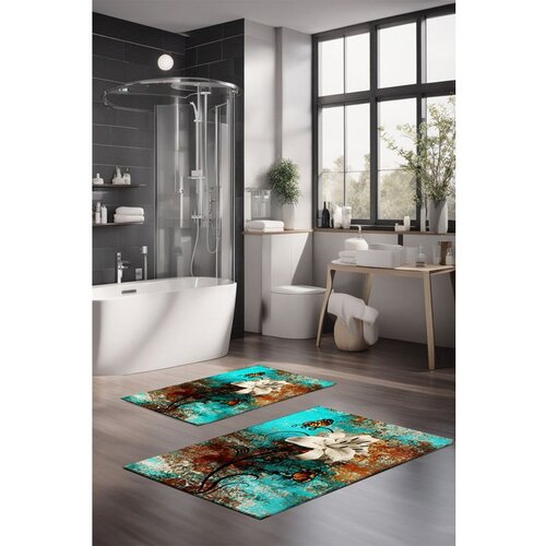  CT-5384 multicolor bathmat set (2 pieces) Cene
