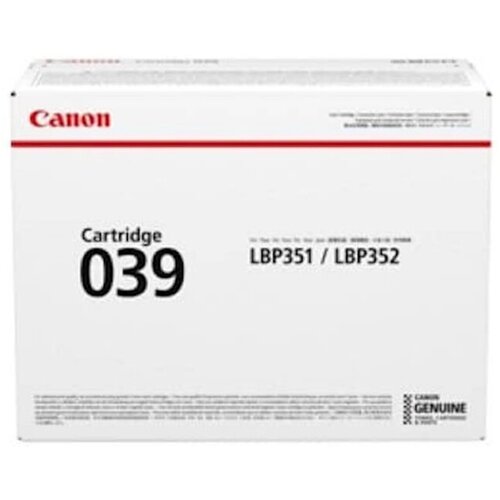 Canon TONER CRG-039 ČRN ZA LBP352x / LBP351x ZA 11.000 STRANI 0287C001AA Slike