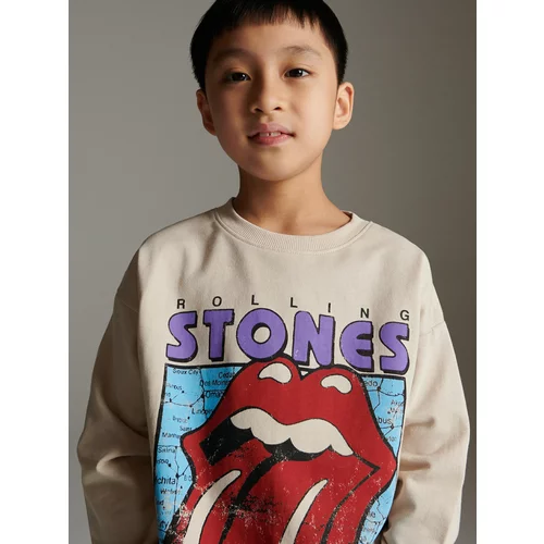Reserved - Majica dugih rukava The Rolling Stones - bež